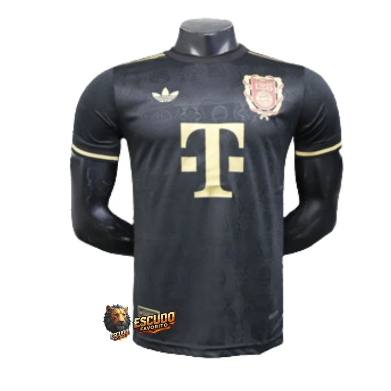CAMISETA BAYERN MUNICH 125th CUMPLEAÑOS NEGRA 25/26 HOMBRE (VERSIÓN JUGADOR)