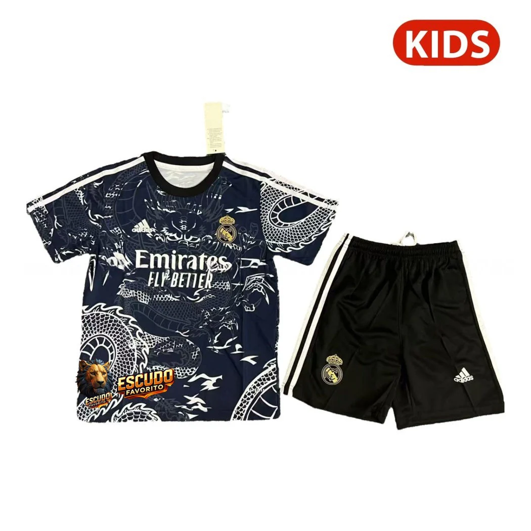 REAL MADRID DRAGÓN AZUL 25/26 EQUIPACIÓN PARA NIÑOS