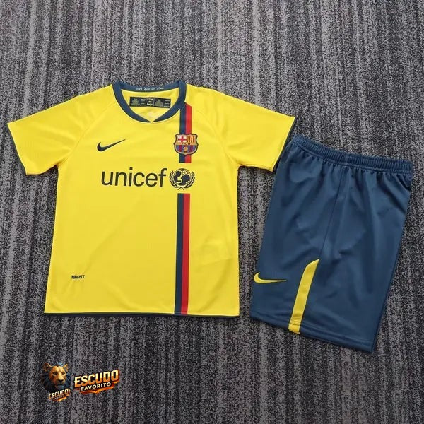 BARCELONA II 08-09 EQUIPACIÓN PARA NIÑOS RETRO