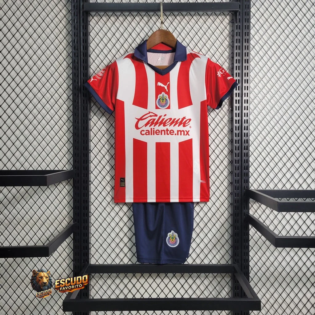 CAMISETA CHIVAS GUADALAJARA I 23/24 EQUIPACIÓN PARA NIÑOS