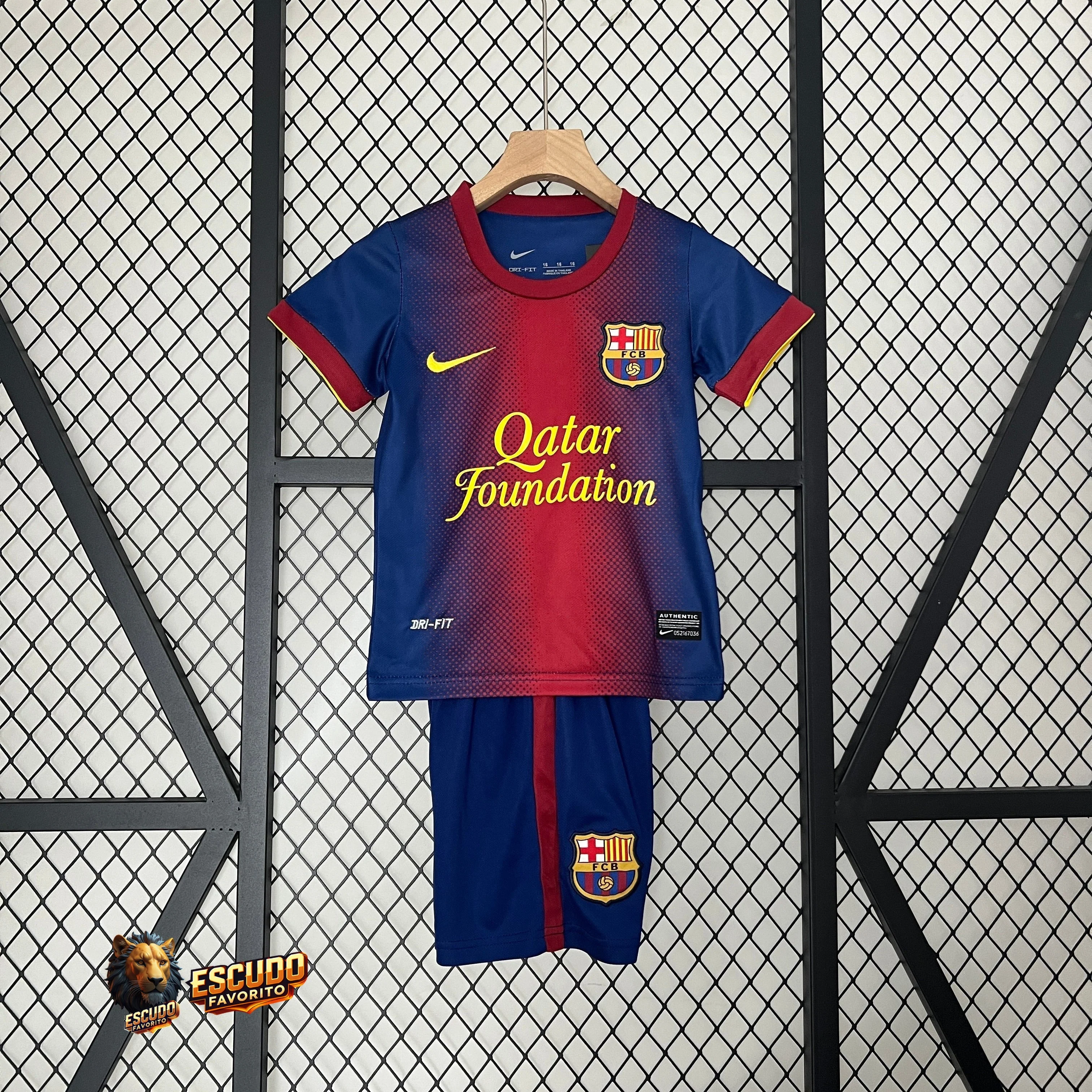 CAMISETA BARCELONA I 12/13 EQUIPACIÓN PARA NIÑOS (RETRO)