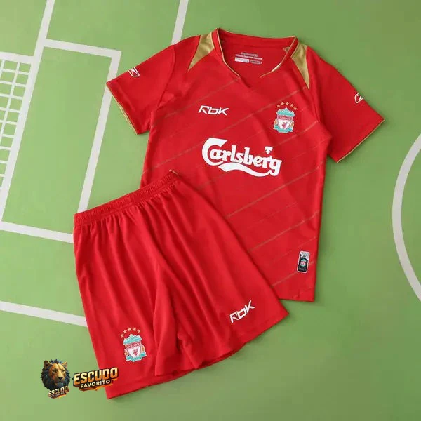 CAMISETA LIVERPOOL I 05/06 RETRO EQUIPACIÓN PARA NIÑOS