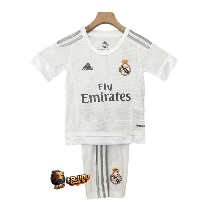 CAMISETA REAL MADRID I 15/16 EQUIPACIÓN PARA NIÑOS (RETRO)