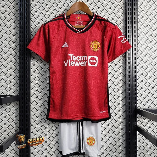 CAMISETA MANCHESTER UNITED I 23/24 EQUIPACIÓN PARA NIÑOS