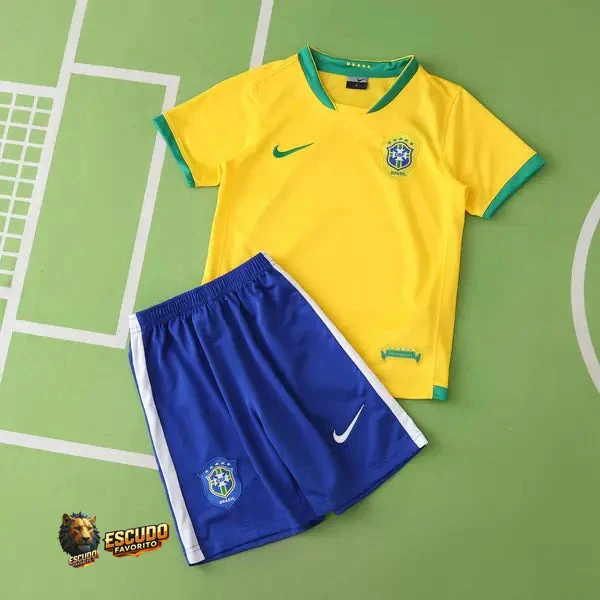 CAMISETA BRASIL I 2006 EQUIPACIÓN PARA NIÑOS (RETRO)