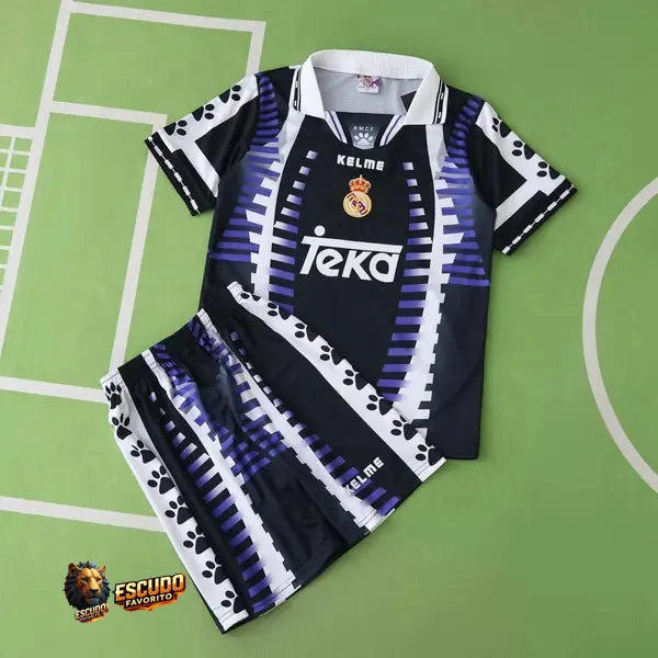 CAMISETA REAL MADRID III 97/98 EQUIPACIÓN PARA NIÑOS (RETRO)
