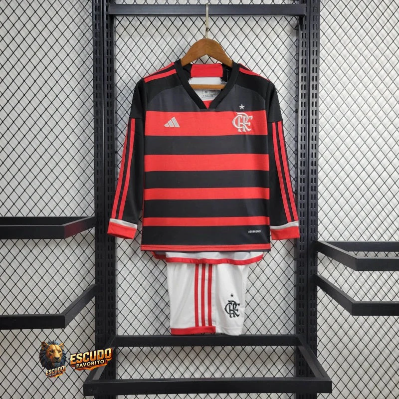 CAMISETA FLAMENGO MANGA LARGA I 24/25 EQUIPACIÓN PARA NIÑOS