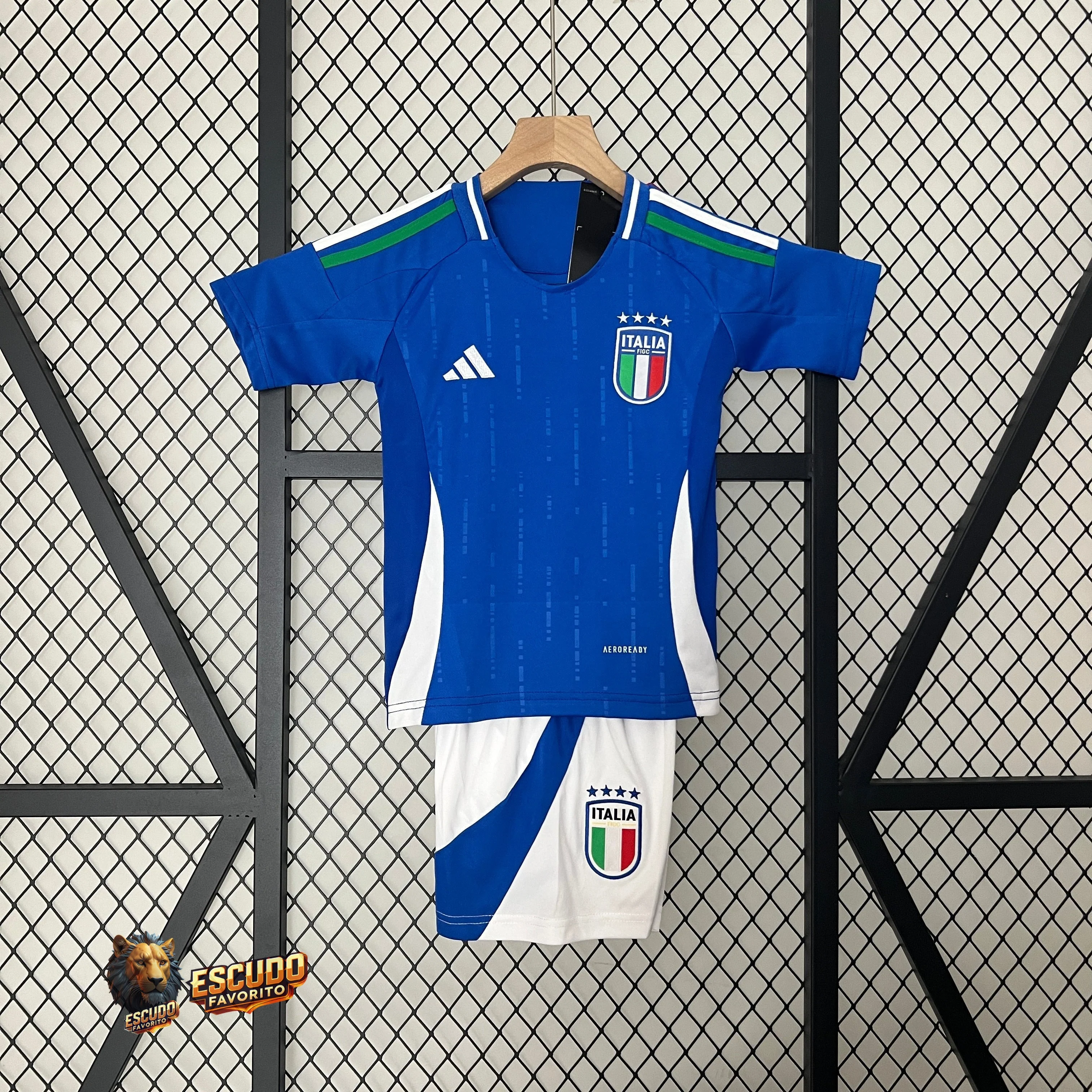 CAMISETA ITALIA I EURO 2024 EQUIPACIÓN PARA NIÑOS