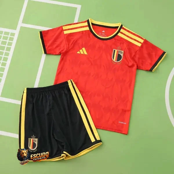 CAMISETA BELGICA I 2026 MUNDIAL EQUIPACIÓN PARA NIÑOS