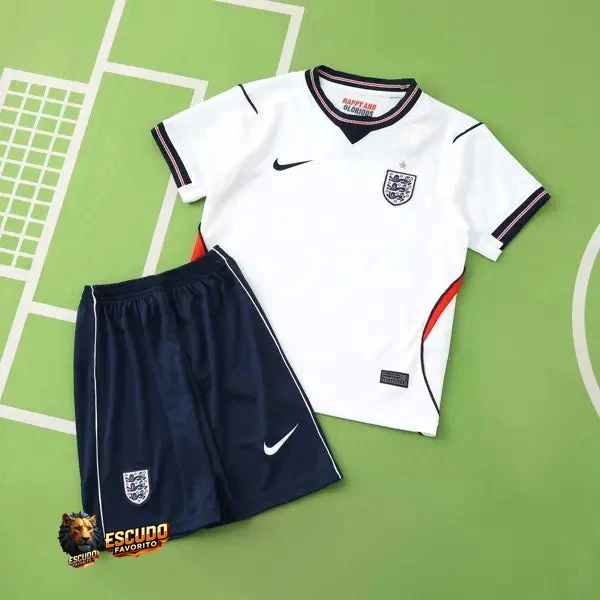 CAMISETA INGLATERRA I 2026 MUNDIAL EQUIPACIÓN PARA NIÑOS