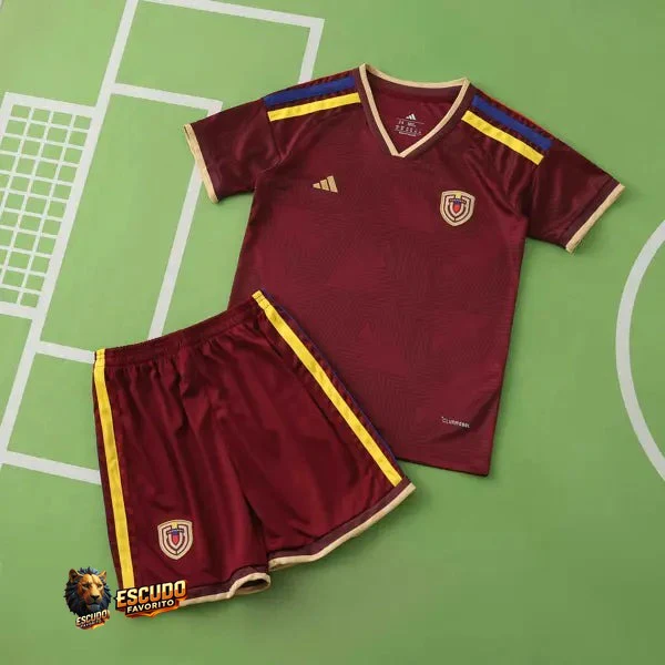 CAMISETA VENEZUELA I MUNDIAL 2026  EQUIPACIÓN PARA NIÑOS