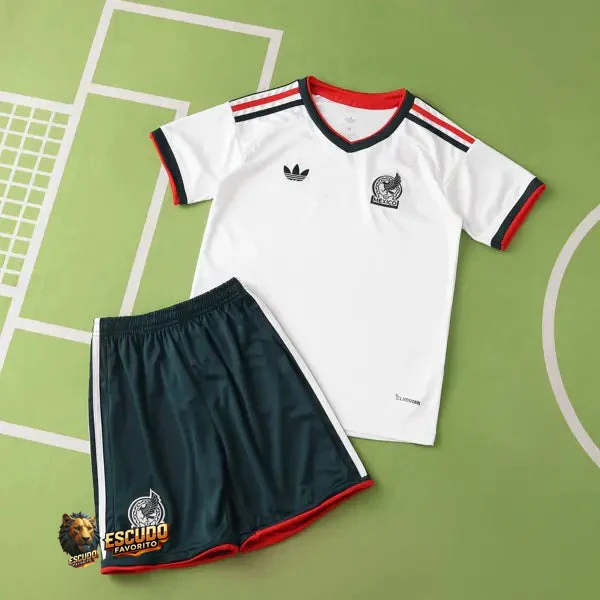 CAMISETA MEXICO II 2026 MUNDIAL EQUIPACIÓN PARA NIÑOS