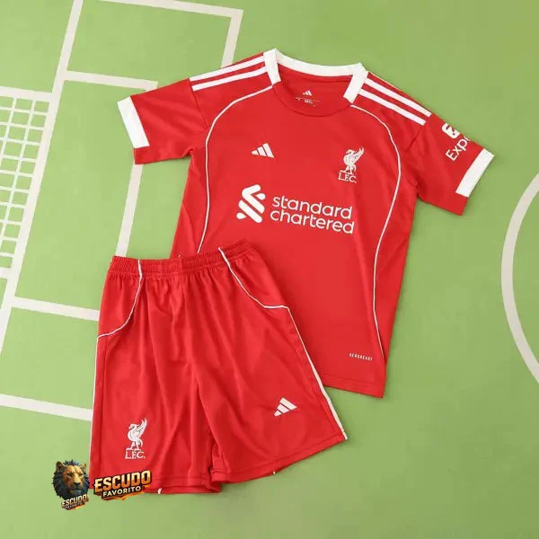 CAMISETA LIVERPOOL I 25/26 EQUIPACIÓN PARA NIÑOS