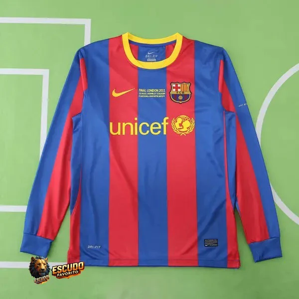 BARCELONA I 10/11 FINAL MANGA LARGA HOMBRE (RETRO)