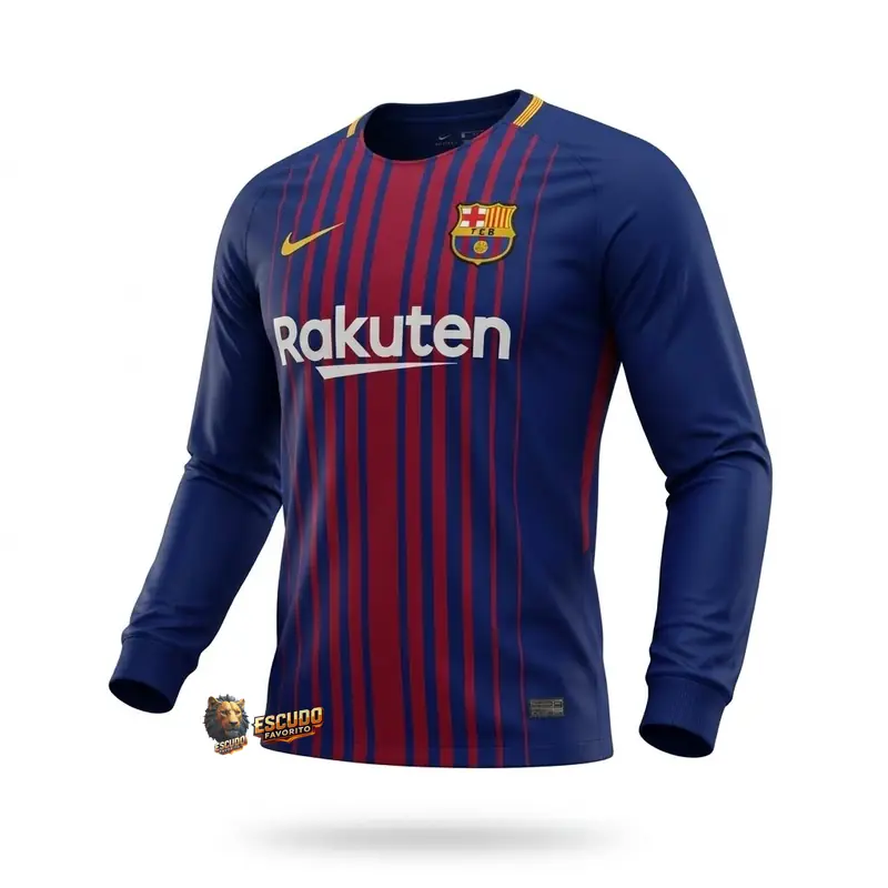 BARCELONA I 17-18 RETRO HOMBRE MANGA LARGA