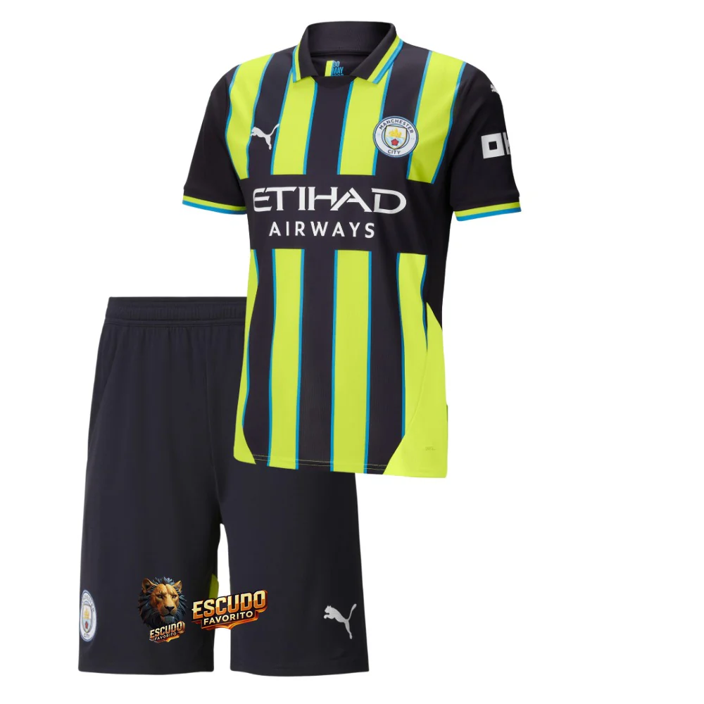 CAMISETA MANCHESTER CITY II 24/25 EQUIPACIÓN PARA NIÑOS