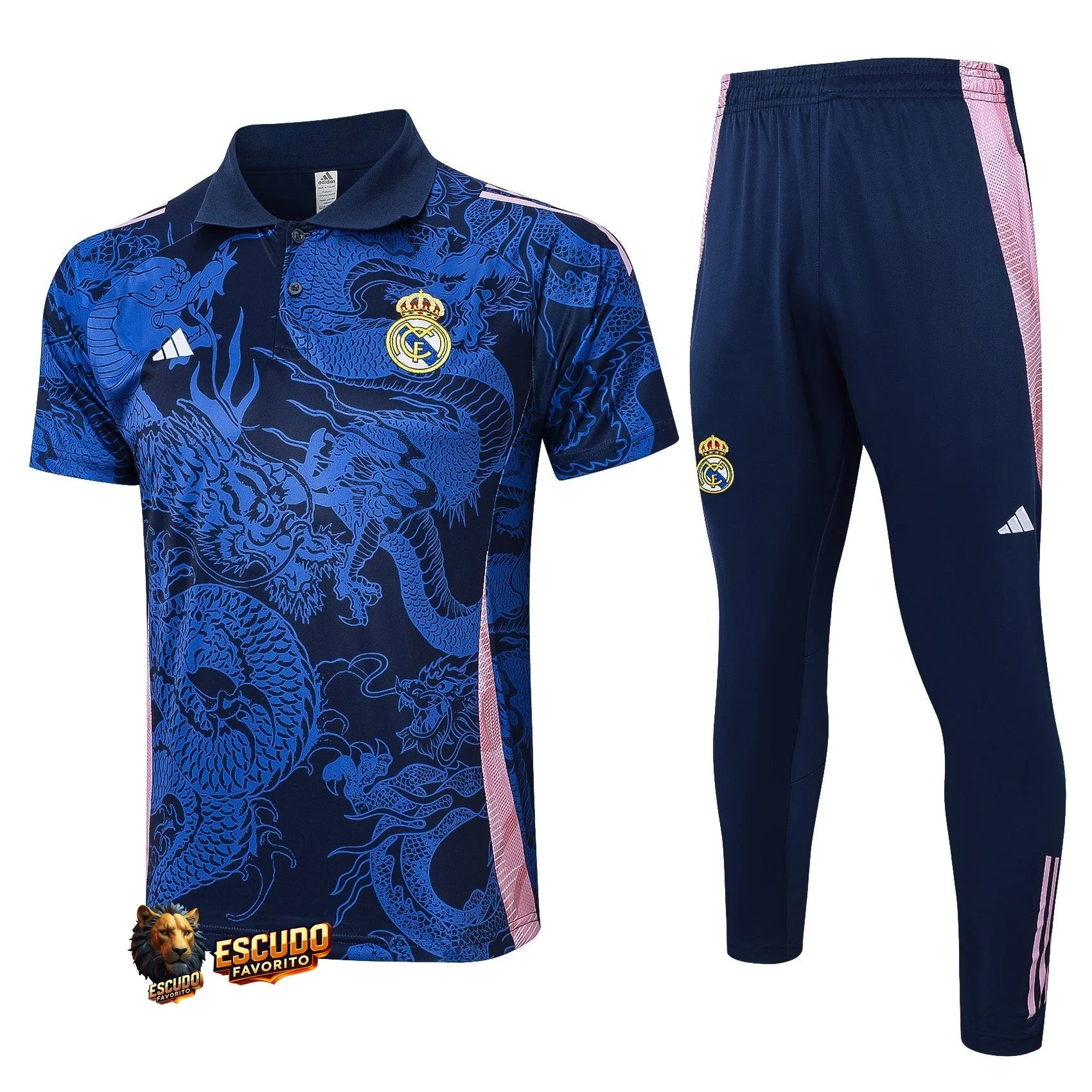 CONJUNTO POLO REAL MADRID ENTRENAMIENTO XII 24/25 HOMBRE