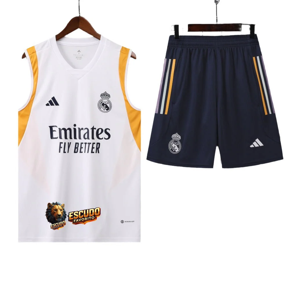 CONJUNTO SIN MANGAS REAL MADRID ENTRENAMIENTO II 23/24 HOMBRE
