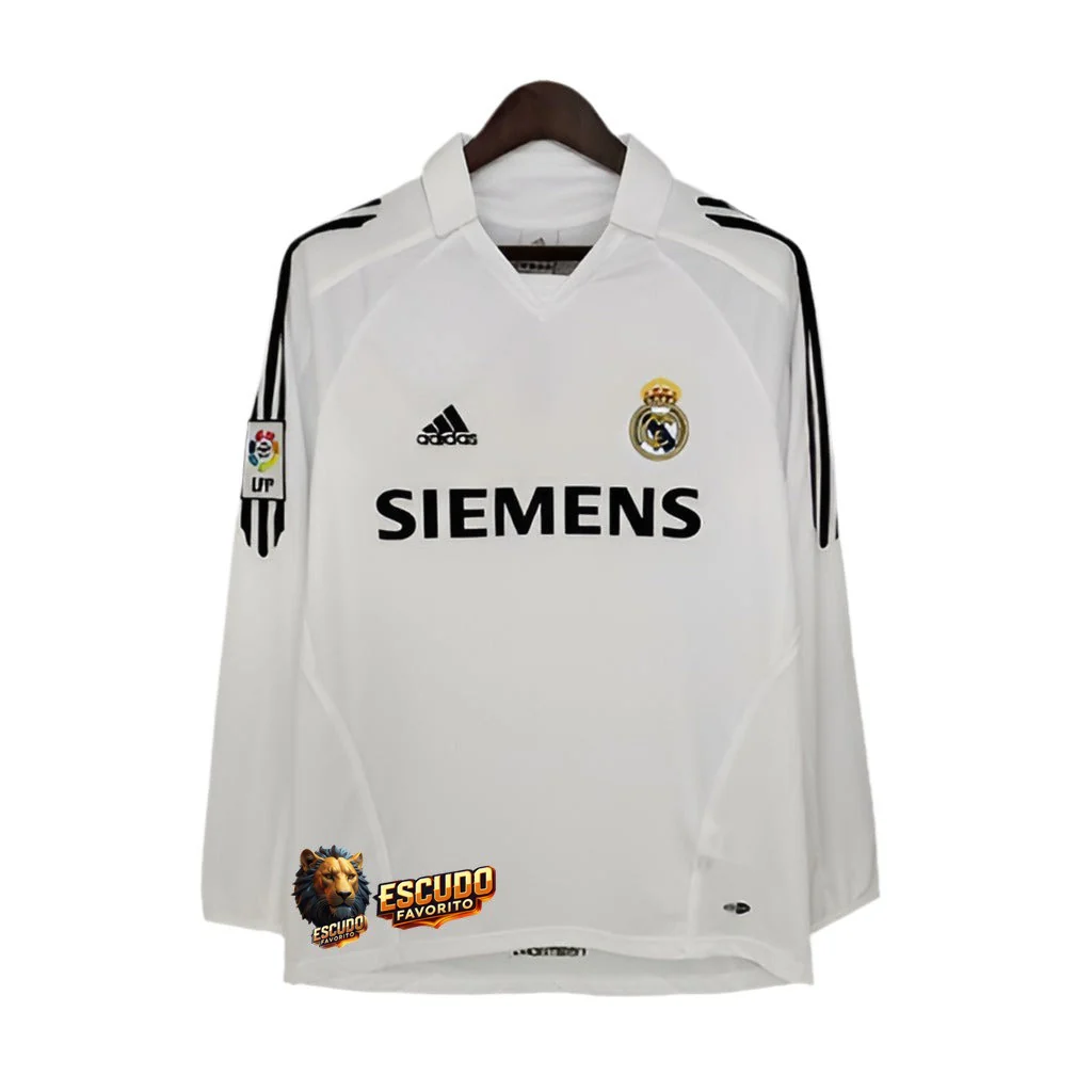 CAMISETA REAL MADRID 05/06 HOMBRE (RETRO) MANGA LARGA