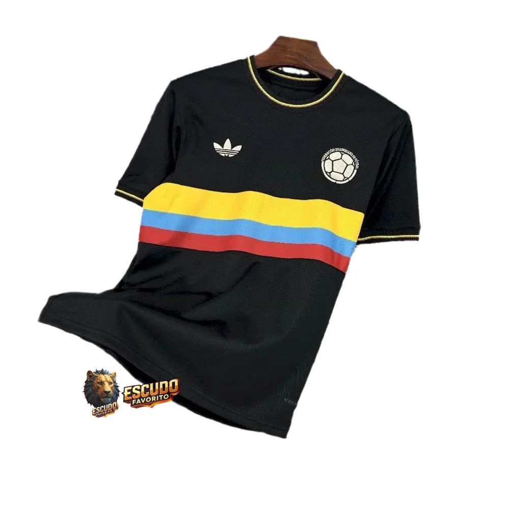 CAMISETA COLOMBIA NEGRA EDICIÓN ESPECIAL 2024-25 HOMBRE