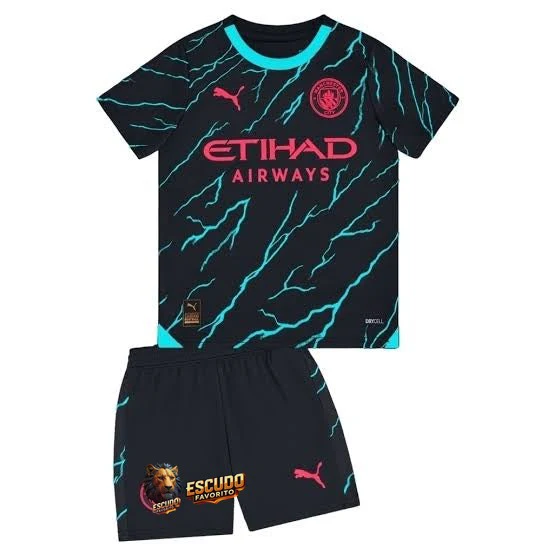 CAMISETA MANCHESTER CITY III 23/24 EQUIPACIÓN PARA NIÑOS