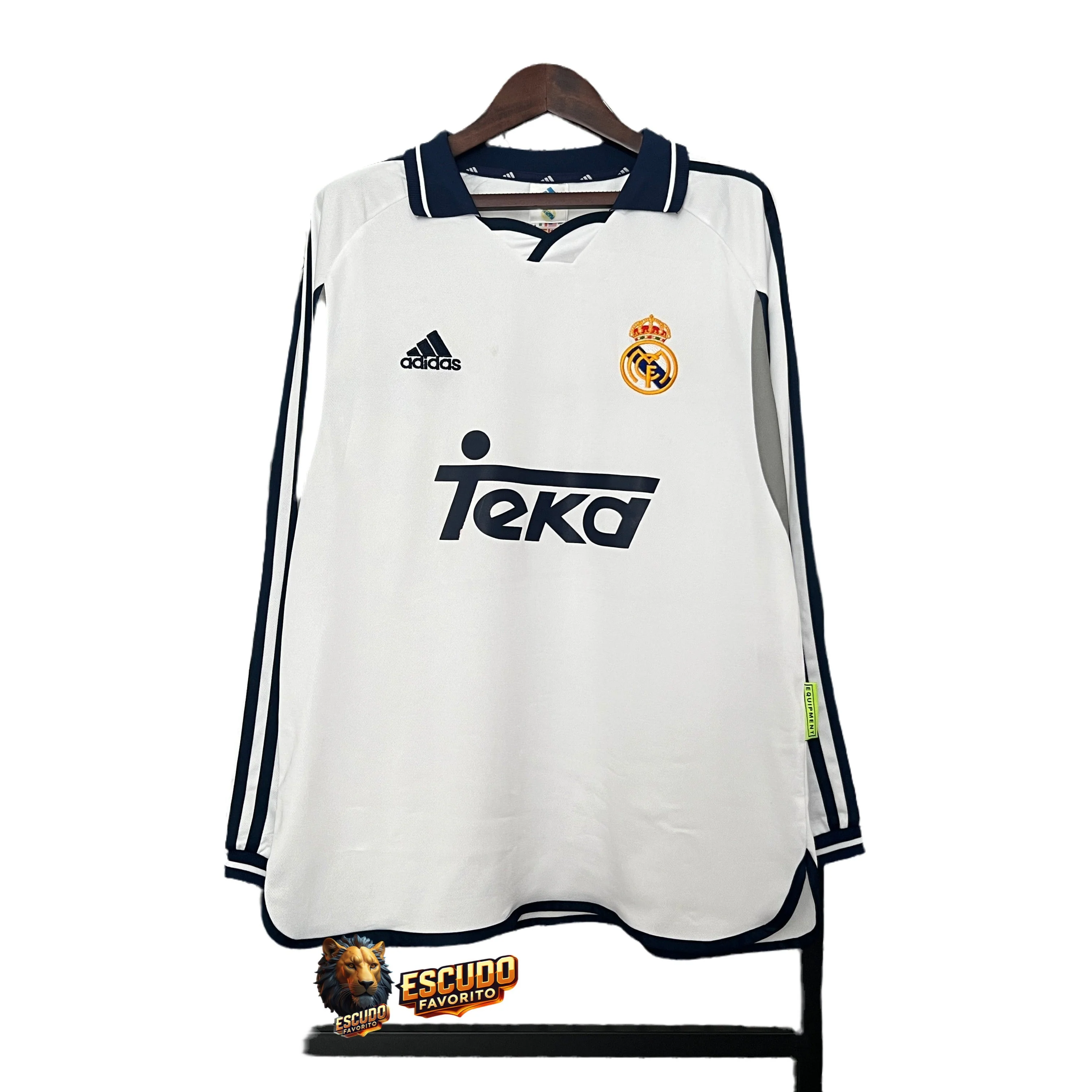 CAMISETA REAL MADRID I 00/01 HOMBRE (RETRO) MANGA LARGA