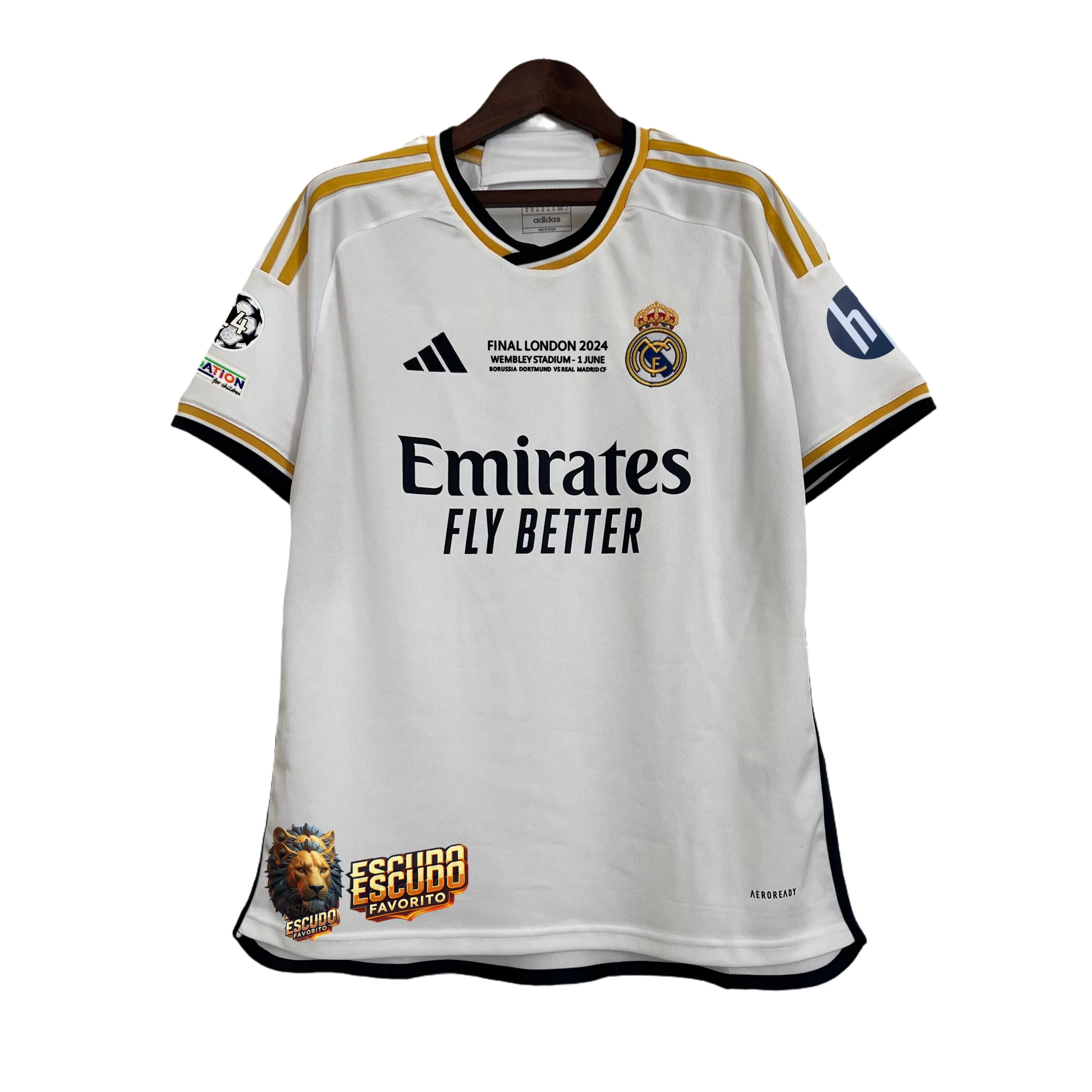 CAMISETA REAL MADRID FINAL LONDRES 2024 HOMBRE