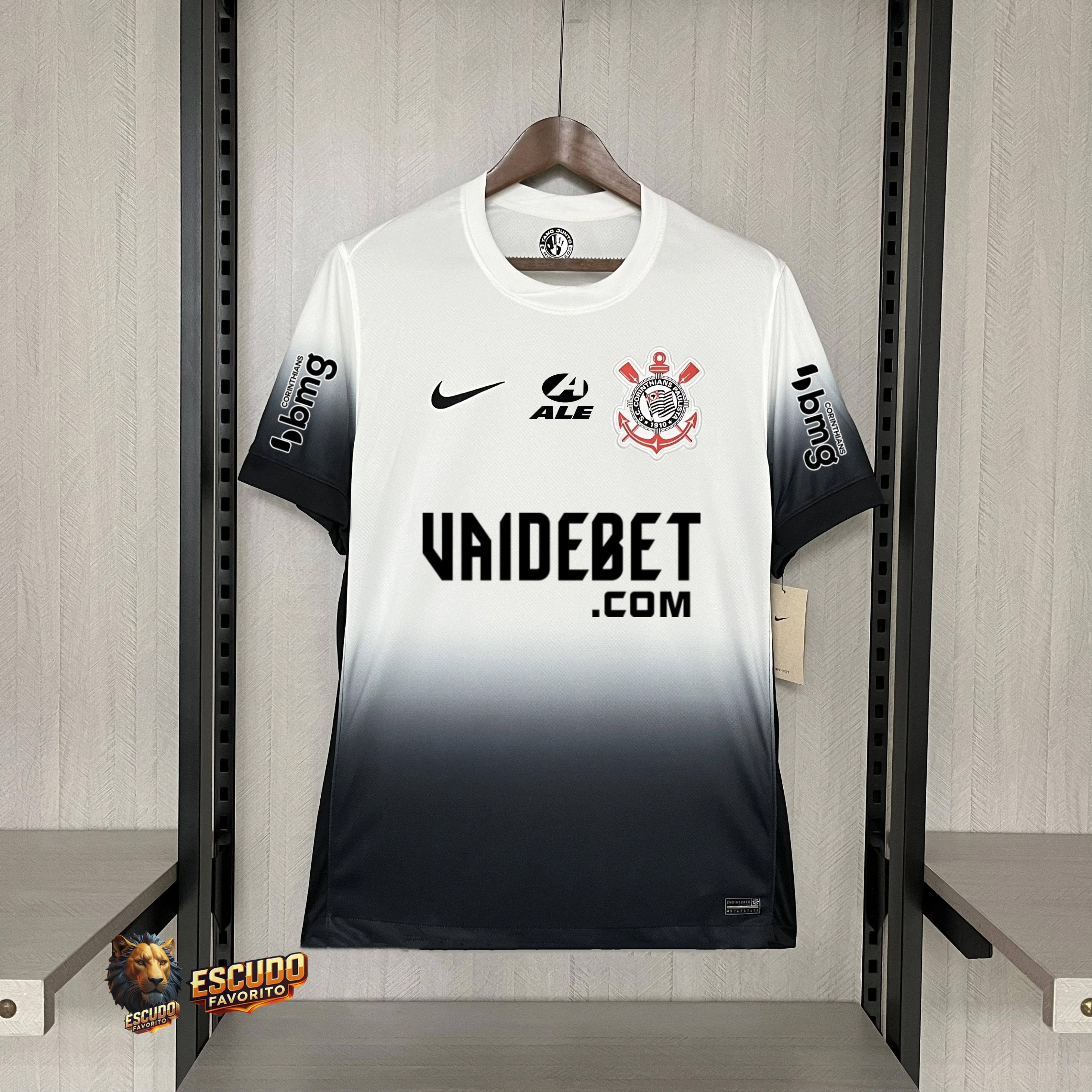 CAMISETA CORINTHIANS I TODOS LOS PATROCINADORES 24/25 HOMBRE