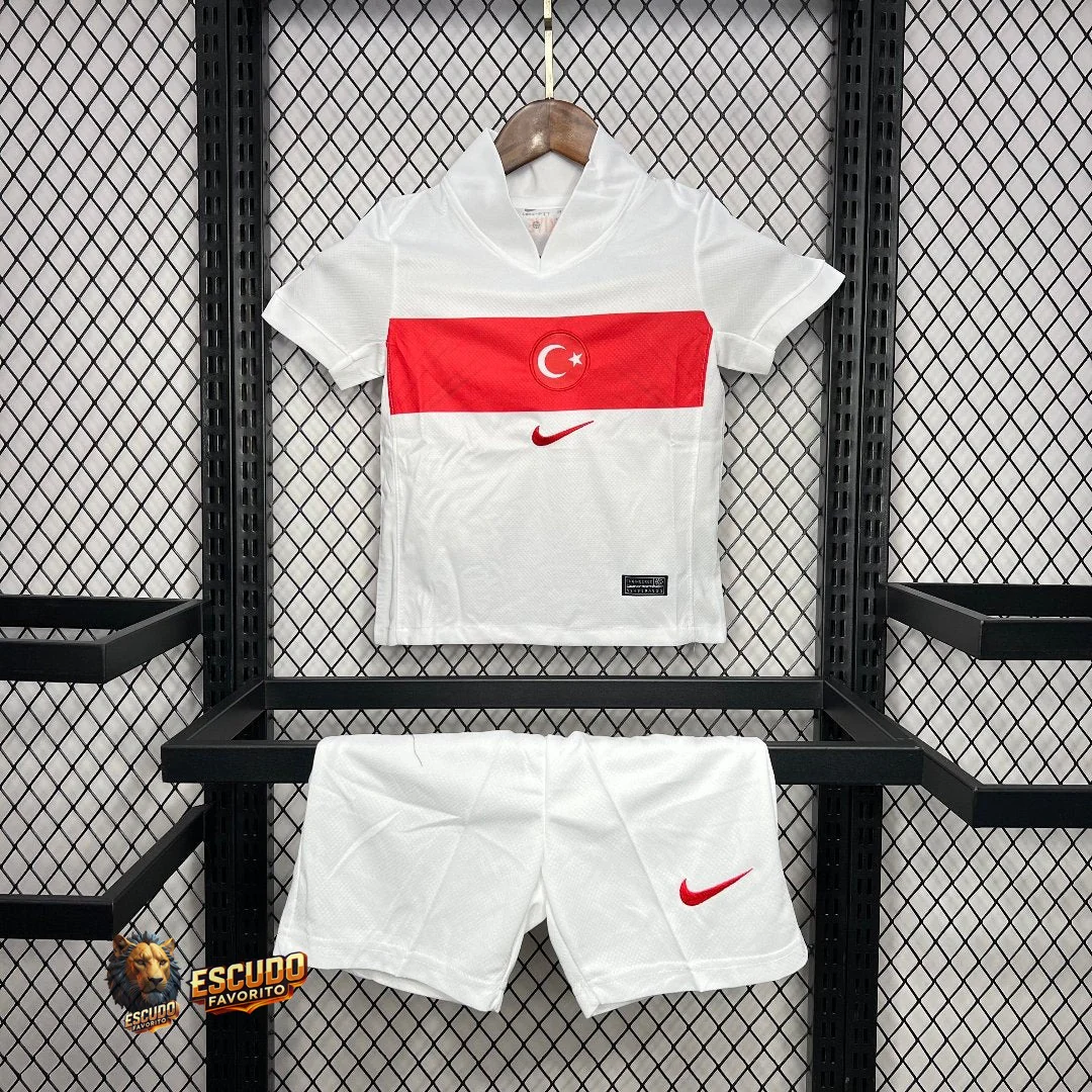 CAMISETA TURQUÍA I EURO 2024 EQUIPACIÓN PARA NIÑOS