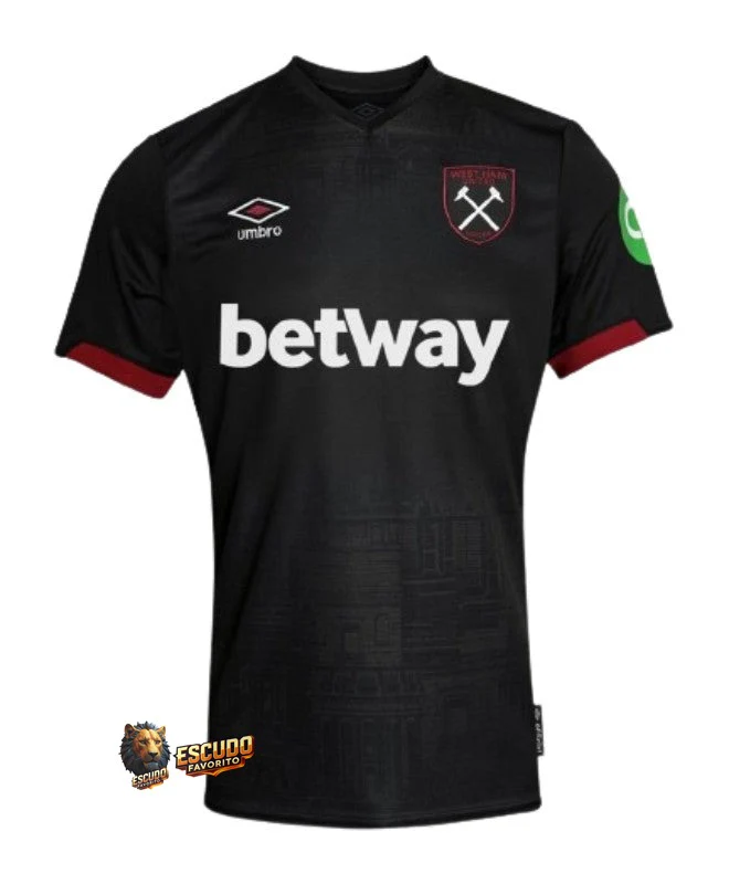 CAMISETA WEST HAM II 24/25 NEGRA HOMBRE