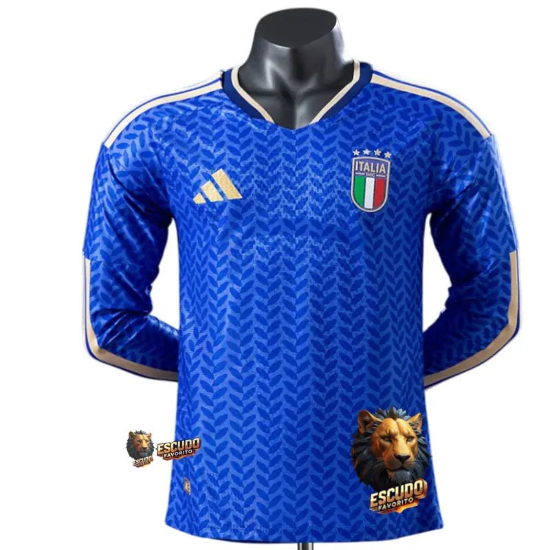 CAMISETA ITÁLIA I 2026 MUNDIAL HOMBRE (VERSIÓN JUGADOR) MANGA LARGA