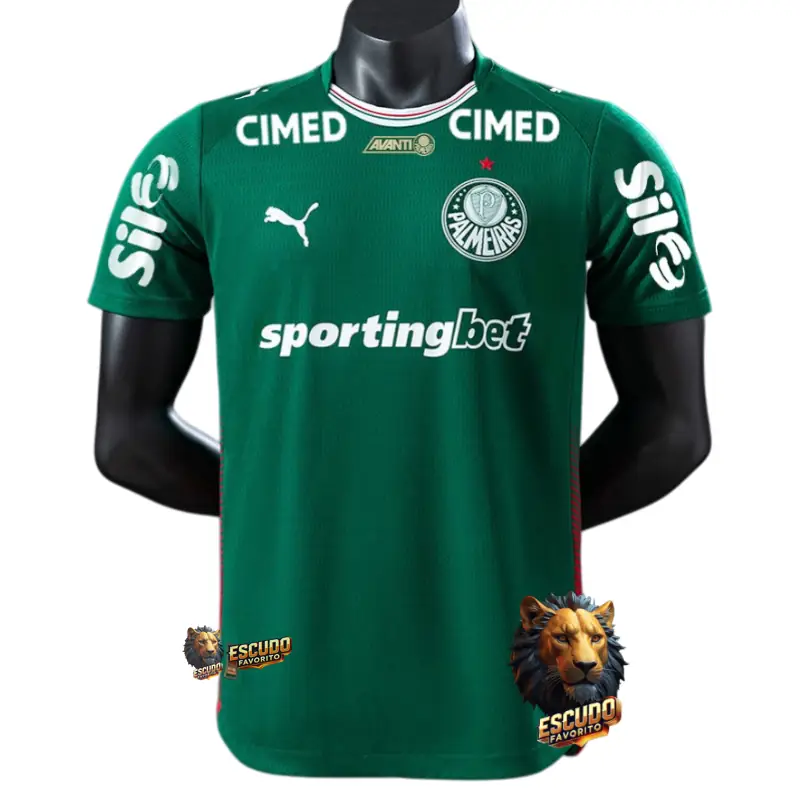 CAMISETA PALMEIRAS I 26/27 HOMBRE CON TODOS LOS PATROCINADORES (VERSIÓN JUGADOR)