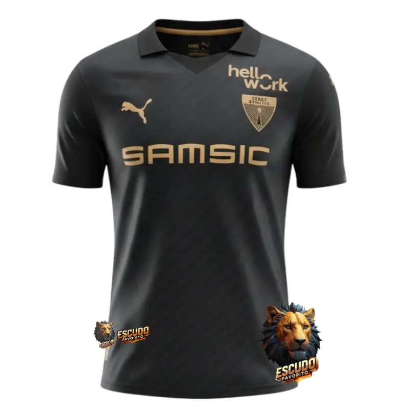 CAMISETA STADE RENNAIS NEGRA CUMPLEAÑOS 125th 26/27 HOMBRE