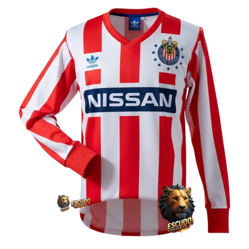 CHIVAS GUADALAJARA I 90/91 HOMBRE RETRO MANGA LARGA
