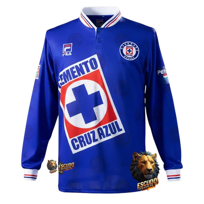 CAMISETA CRUZ AZUL I 1998 RETRO MANGA LARGA HOMBRE