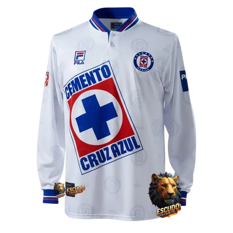 CAMISETA CRUZ AZUL II 1998 RETRO MANGA LARGA HOMBRE