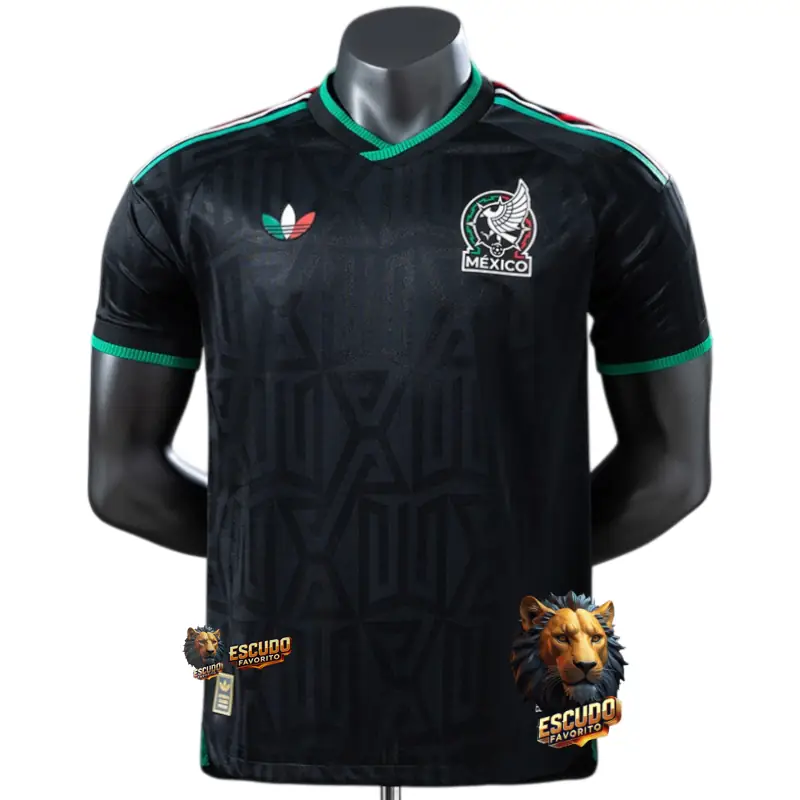 CAMISETA MEXICO NEGRA III 2026 MUNDIAL HOMBRE (VERSIÓN JUGADOR)