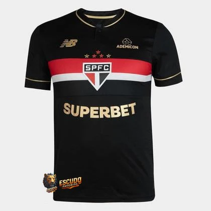 CAMISETA SÃO PAULO III 25/26 NEGRA HOMBRE