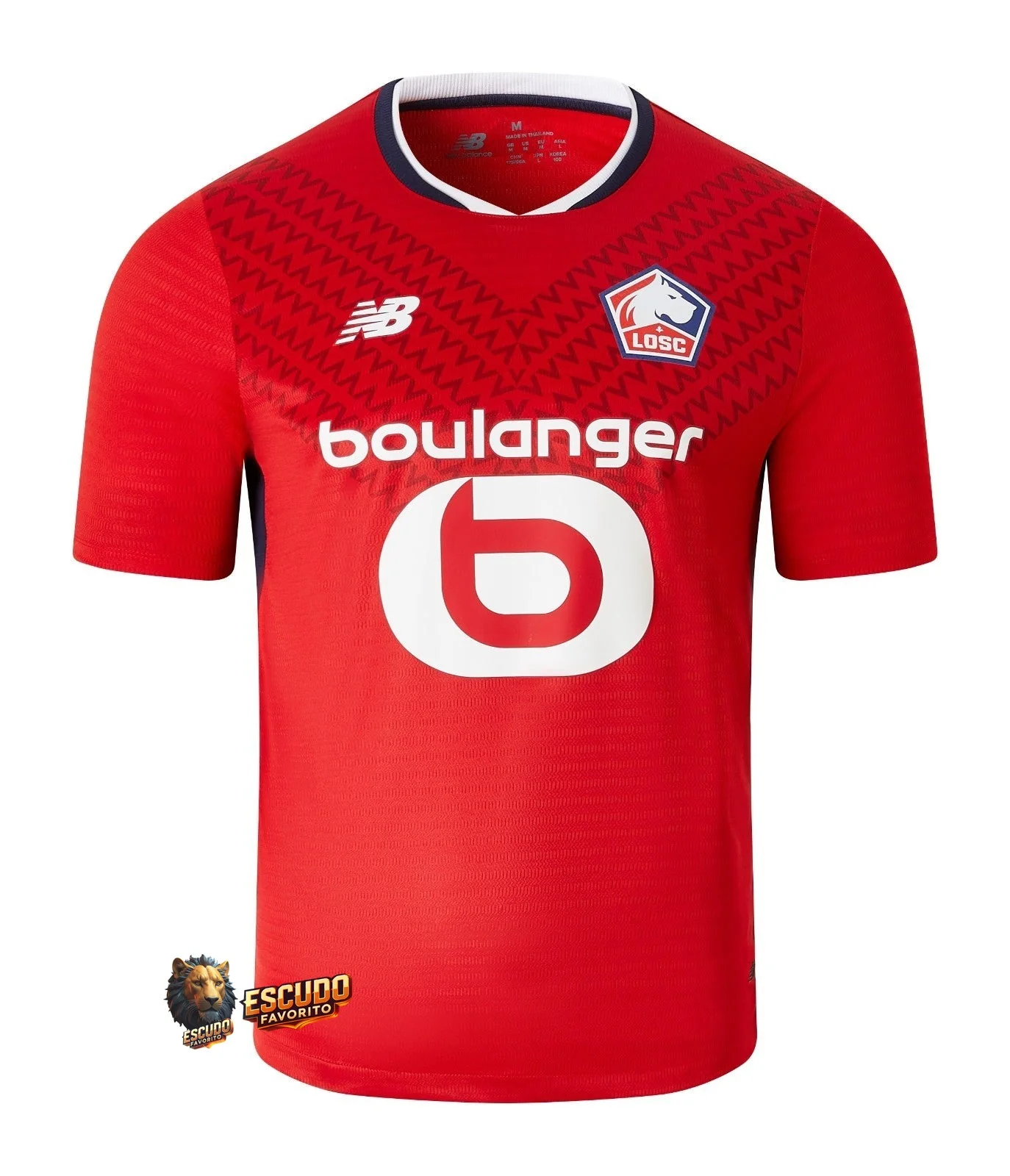 CAMISETA LILLE I ROJO 24/25 HOMBRE