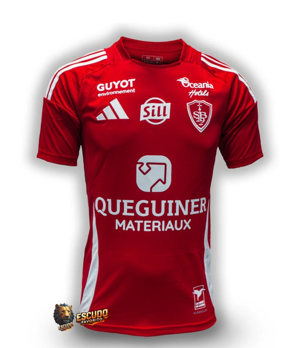 CAMISETA STADE BRESTOIS I 24/25 ROJO HOMBRE
