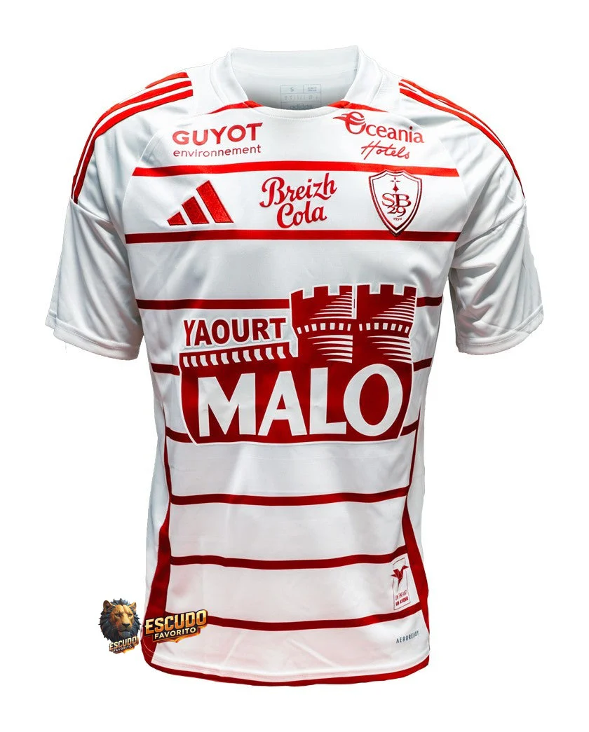 CAMISETA STADE BRESTOIS II 24/25 BLANCA HOMBRE