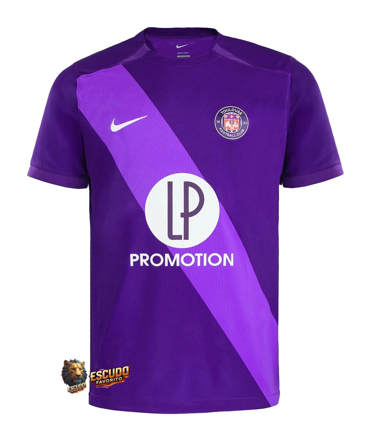 CAMISETA TOULOUSE I 24/25 ROXO HOMBRE