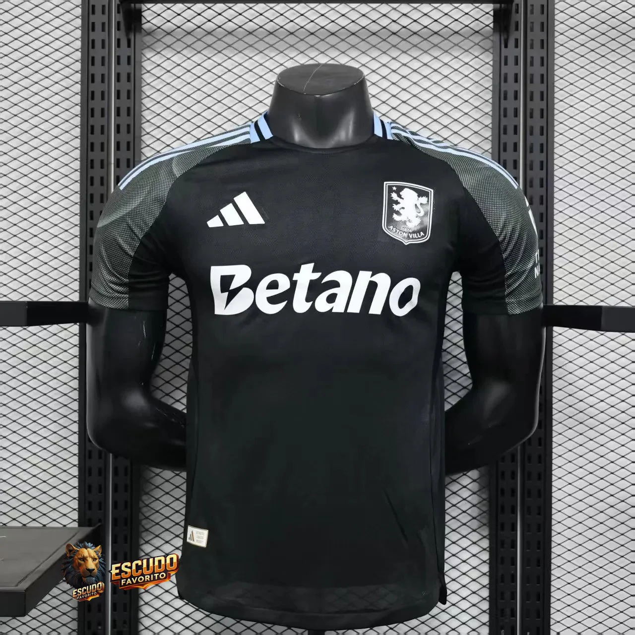 ASTON VILLA II 25/26 NEGRA HOMBRE VERSIÓN JUGADOR