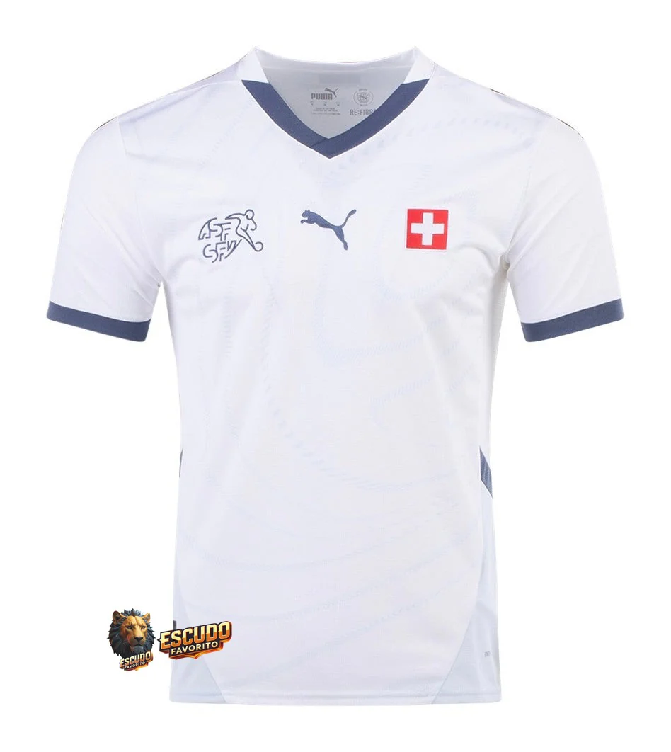 CAMISETA SUIZA II 23/24 EURO BLANCA HOMBRE