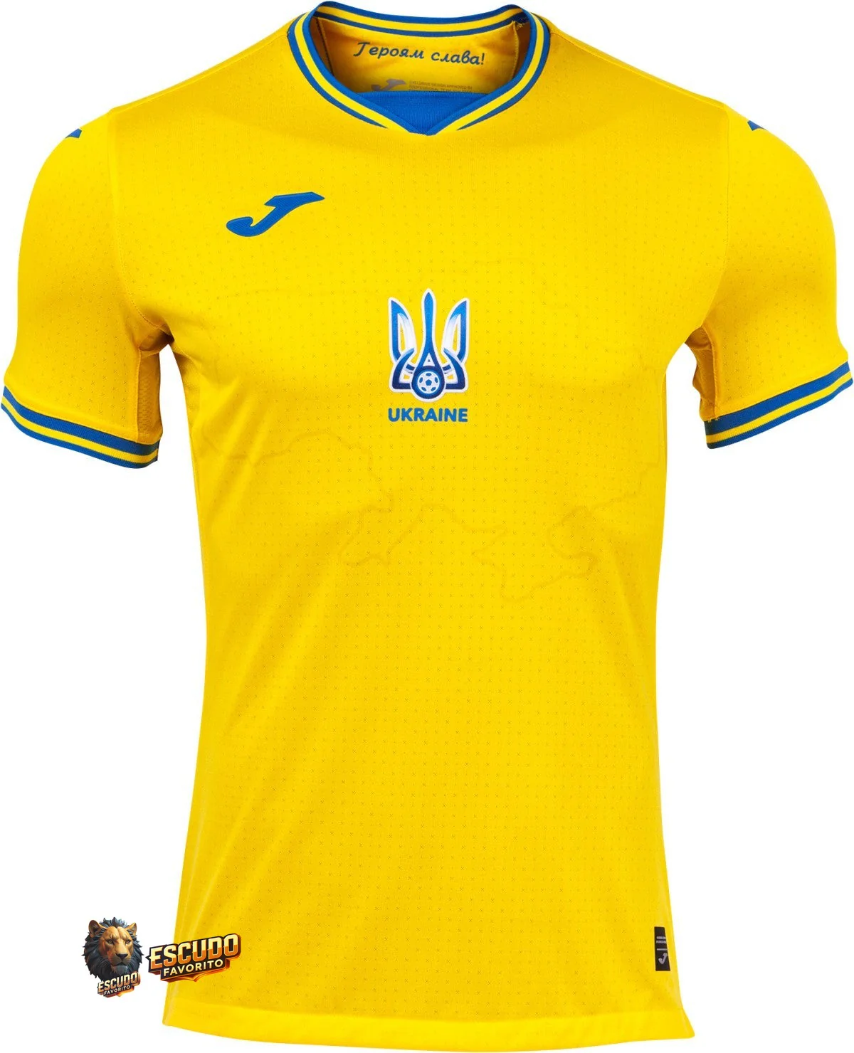 CAMISETA UCRANIA I 24/25 AMARILLO EURO HOMBRE