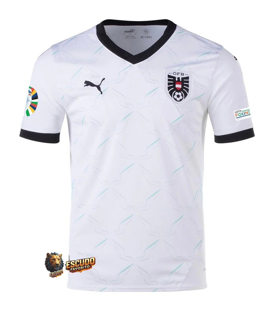 CAMISETA AUSTRIA II 24/25 BLANCA EURO HOMBRE