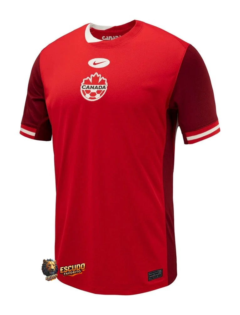 CAMISETA CANADÁ I COPA AMÉRICA 2024 ROJO HOMBRE