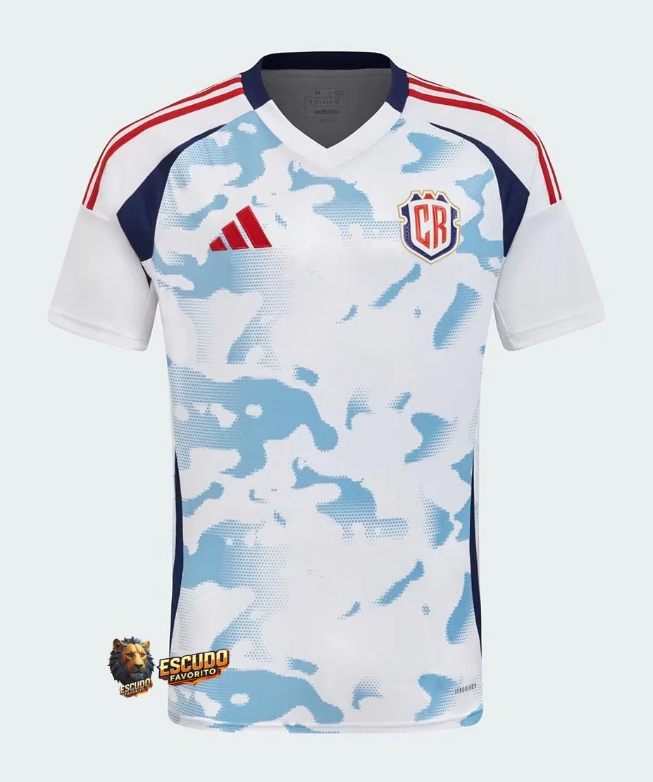 CAMISETA COSTA RICA II COPA AMÉRICA 2024 BLANCA HOMBRE
