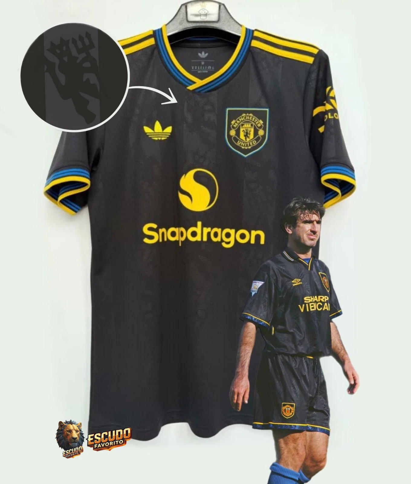 CAMISETA MANCHESTER UNITED III 25/26 HOMBRE NEGRA