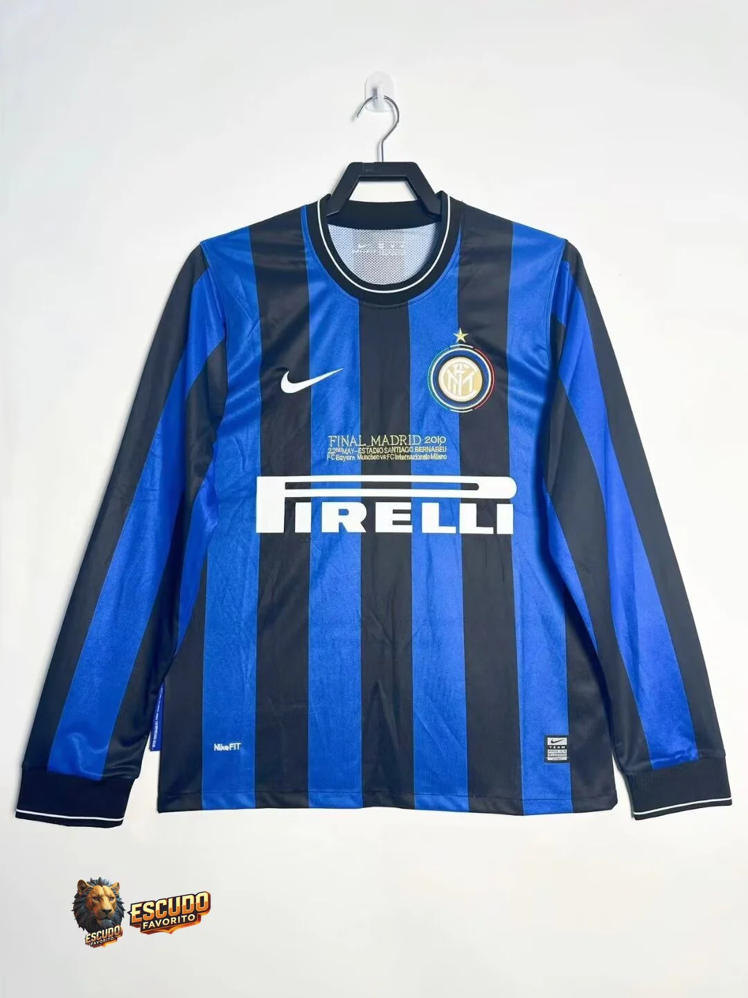 INTER DE MILAN I 2010 HOMBRE MANGA LARGA (RETRO)